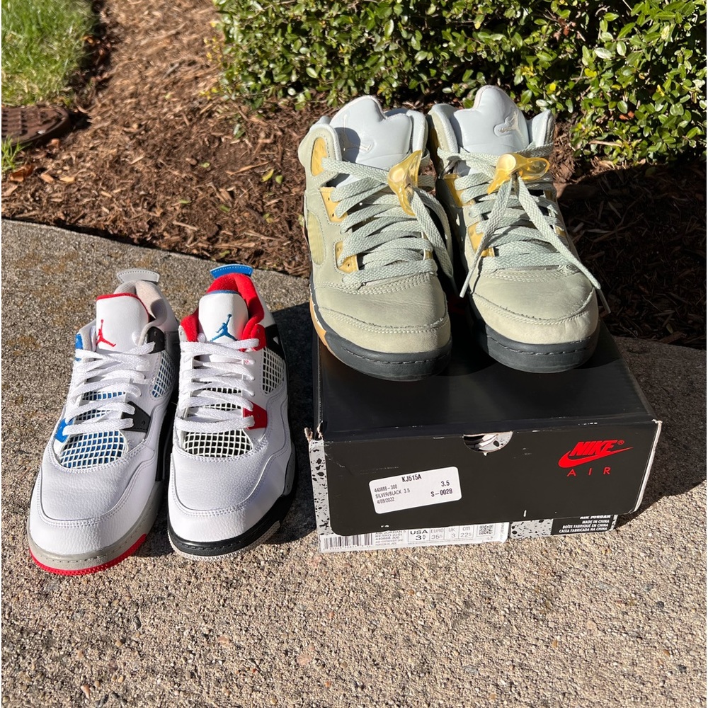 3Y 3.5Y JORDAN RETRO 4 RETRO 5 SNEAKERS